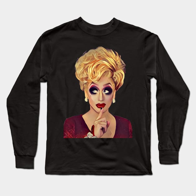 Bianca Del Rio Long Sleeve T-Shirt by awildlolyappeared